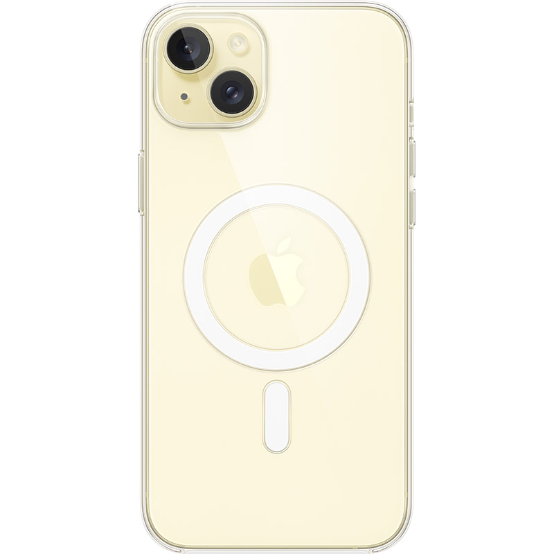 Чохол APPLE для iPhone 15 Plus Clear Case with MagSafe (MT213ZM/A) Матеріал полікарбонат