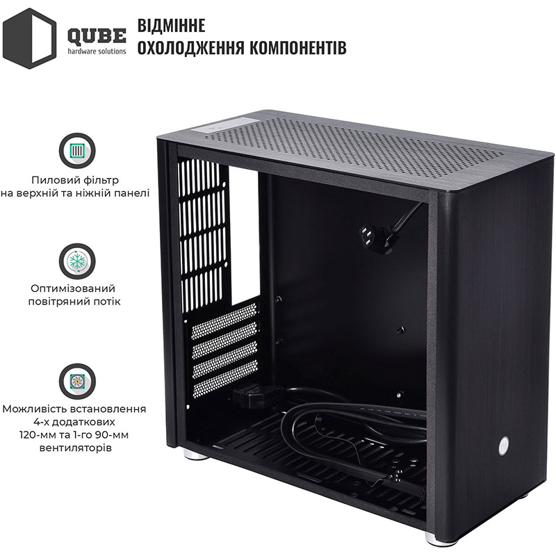 Заказать Корпус QUBE V9 Black (QBV9M_WBNU3)