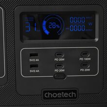 Зарядная станция CHOETECH 1200W/960Wh/300000mAh/3.2V/2 x UAB-A, 4xType-C(1х100W)