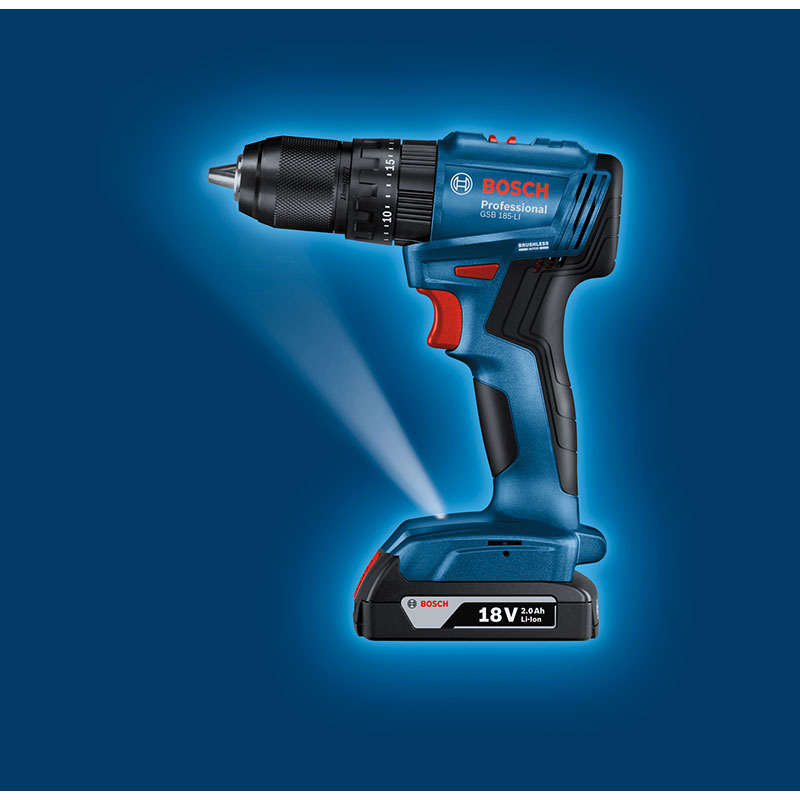 Дрель-шуруповерт BOSCH GSB 185-LI (0.601.9K3.100) Патрон быстрозажимной