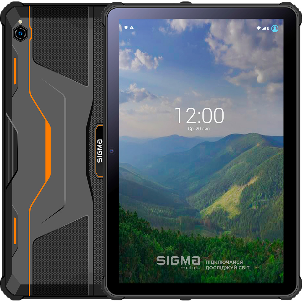 Планшет SIGMA Tab A1025 4G Dual Sim Black-Orange (TAB A1025 Black-Orange)