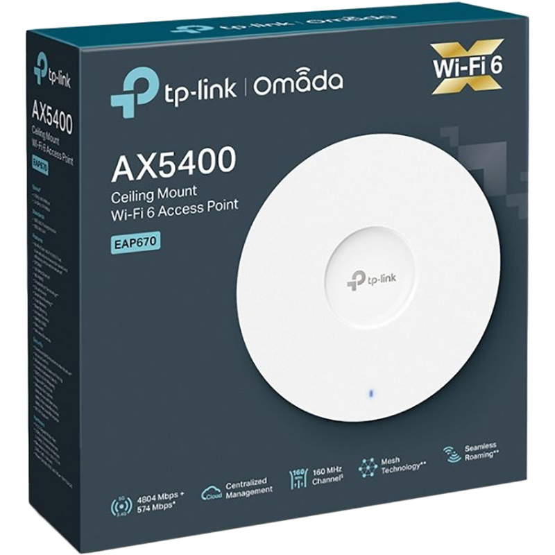 Зовнішній вигляд Точка доступу TP-LINK EAP670 AX5400