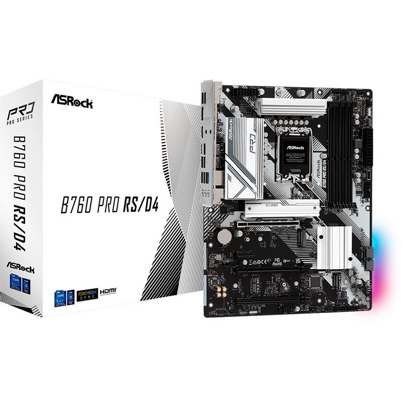 Зовнішній вигляд Материнська плата ASROCK B760 PRO RS/D4