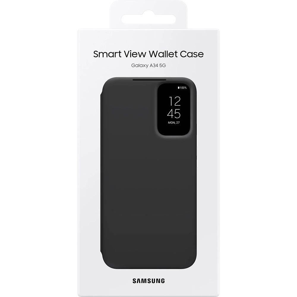 Зовнішній вигляд Чохол Samsung Smart View Wallet Case для Samsung Galaxy A34 Black (EF-ZA346CBEGRU)