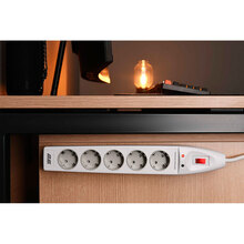 Сетевой фильтр 2E 5 розеток 2м 16А 3x1.5мм2 White (2E-SP515M2WH)