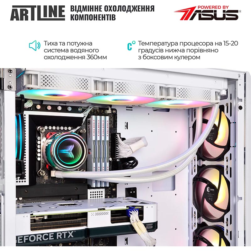 Фото Компьютер ARTLINE Gaming X97WHITE Windows 11 Home (X97WHITEv03Win)