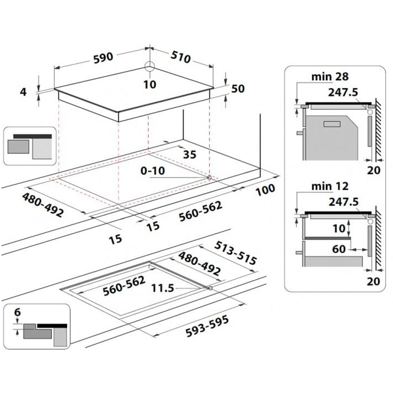 Фото Варочная поверхность WHIRLPOOL WF S5060 CPBF