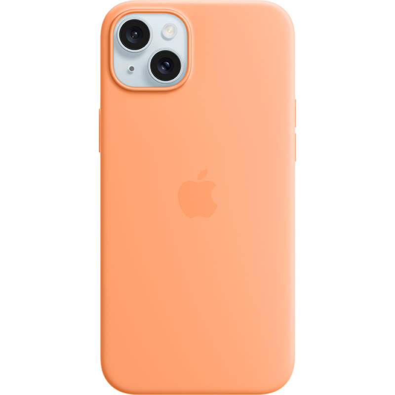 Чохол APPLE для iPhone 15 Plus Silicone Case with MagSafe Orange Sorbet (MT173ZM/A) Чохол APPLE для iPhone 15 Plus Silicone Case with MagSafe Orange Sorbet (MT173ZM/A)