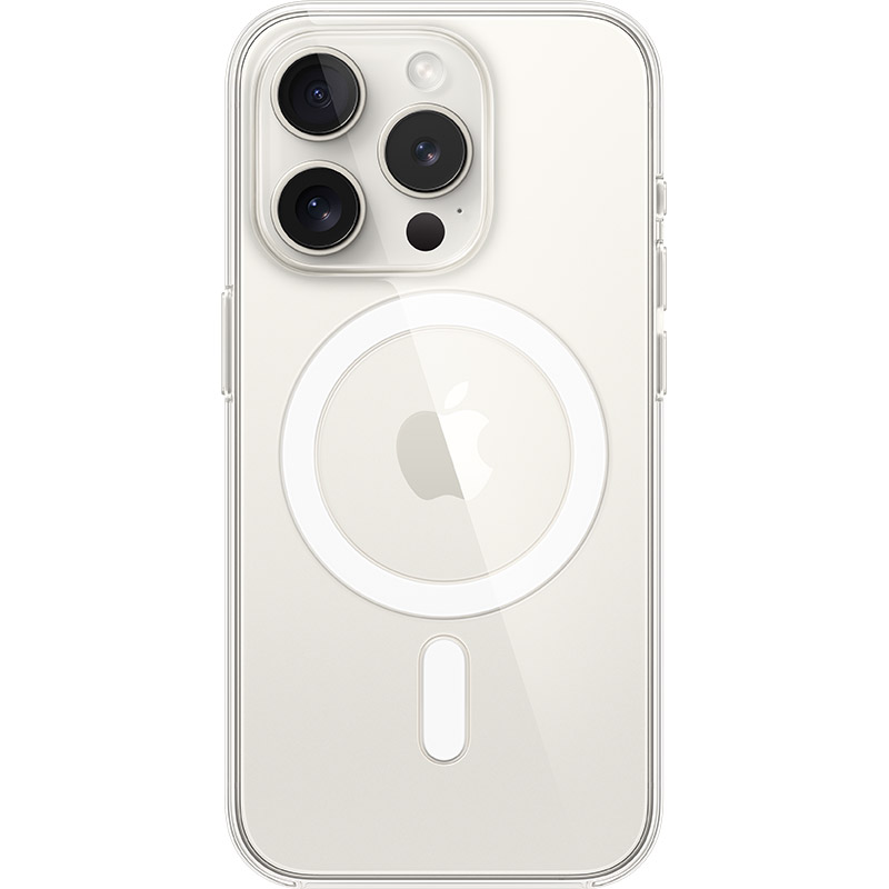Чехол APPLE для iPhone 15 Pro Clear Case with MagSafe (MT223ZM/A) Цвет прозрачный
