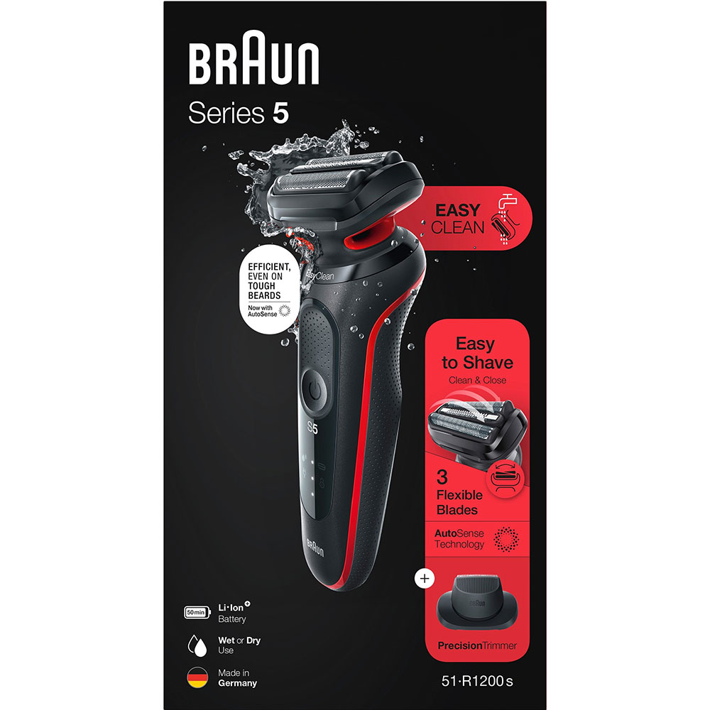 Заказать Электробритва BRAUN Series 5 51-R1200s Black/Red