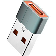 Переходник COLORWAY Type-C to USB-A Grey (CW-AD-CA)