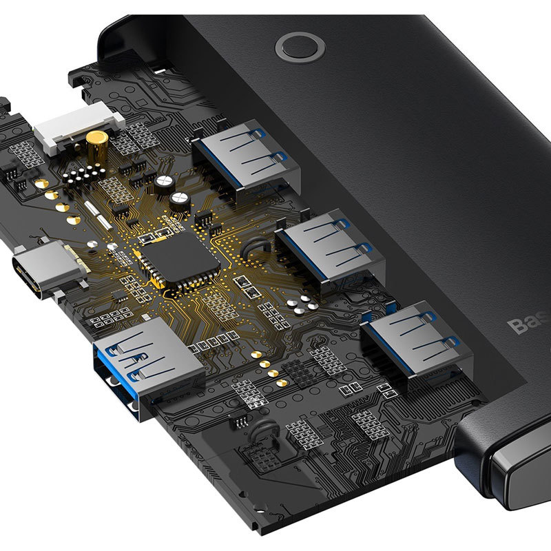 Фото USB-хаб BASEUS Lite Series 4in1 Black (37802)
