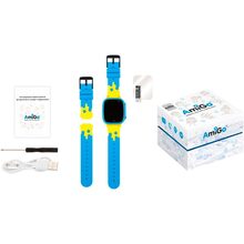 Смарт-часы AMIGO GO008 GLORY GPS WIFI Blue-Yellow