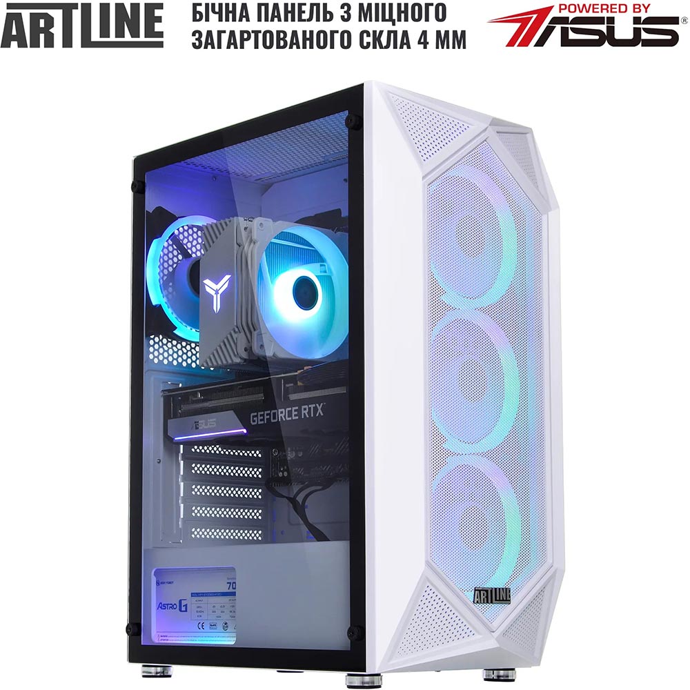 Внешний вид Компьютер ARTLINE Gaming X55WHITE (X55WHITEv49)