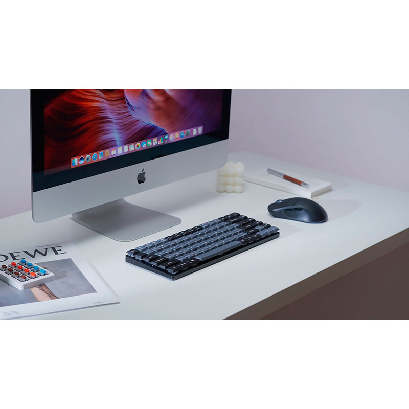 Фото Клавиатура Keychron K3 PRO Gateron Blue BT/USB LowProfile QMK UA White LED Black (K3PA2_KEYCHRON)