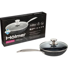 Сковорода HOLMER FP-22722-SSMBML Elegance 22 см Black