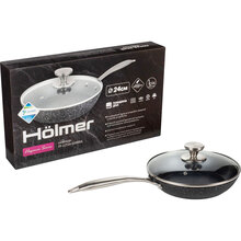 Сковорода HOLMER FP-22724-SSMBML Elegance 24 см Black