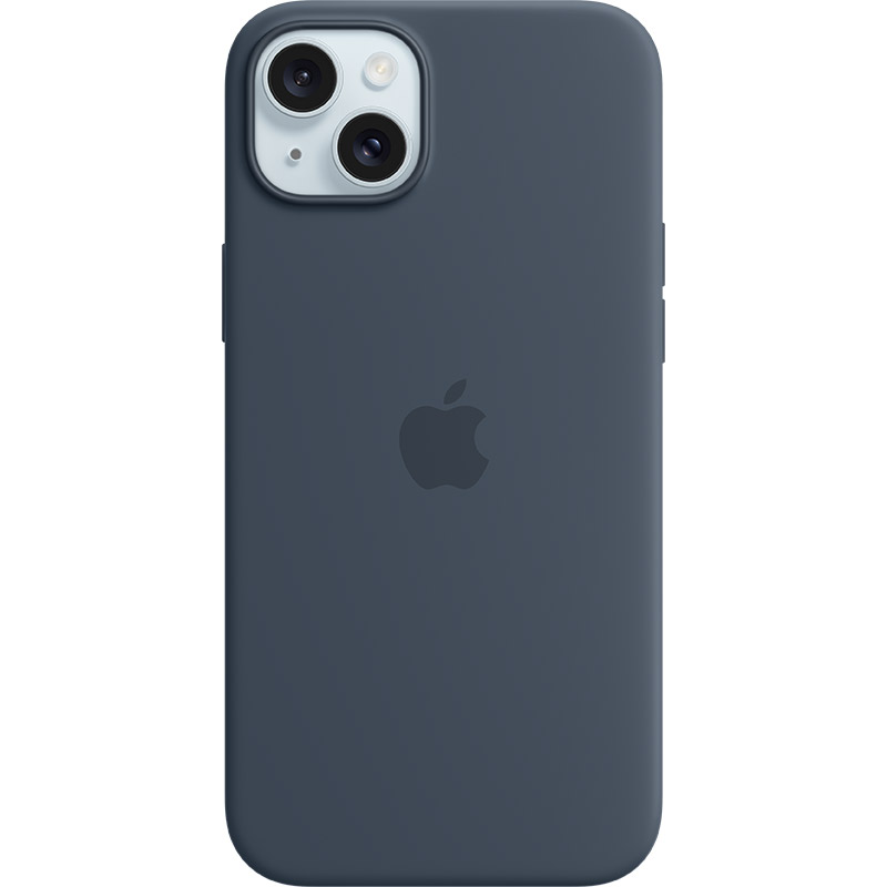 Чехол APPLE для iPhone 15 Plus Silicone Case with MagSafe Storm Blue (MT123ZM/A) Чехол APPLE для iPhone 15 Plus Silicone Case with MagSafe Storm Blue (MT123ZM/A)