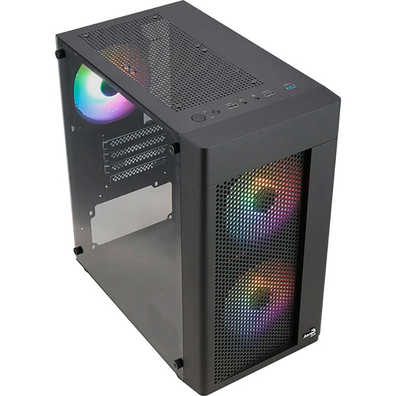 Заказать Корпус AEROCOOL Hexform-G-BK-v2 (ACCS-PV38033.11) Black без БП