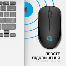 Мышь OFFICEPRO USB Black (M183)