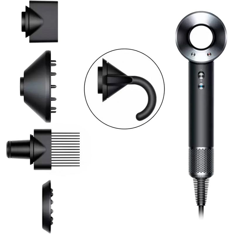 Замовити Фен DYSON Supersonic HD07 Black Nickel