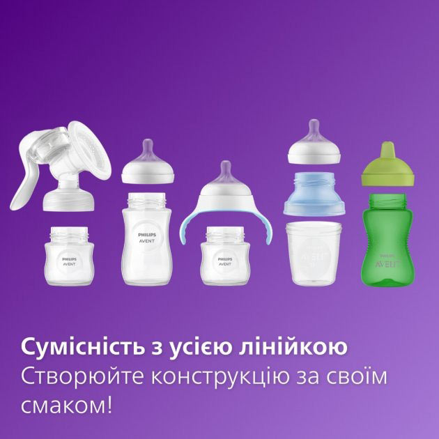 Пляшечка Philips AVENT Natural Природний потік 330 мл (SCY906/01) Тип пляшечка