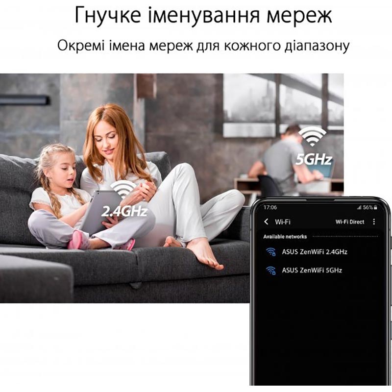 В Украине Маршрутизатор Asus ZenWiFi AX Mini XD4 Plus 3PK Black (90IG07M0-MO3C50)