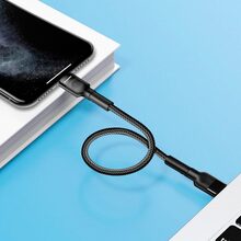 Кабель COLORWAY USB Type-C - Apple Lightning (20W) 3.0А 30 cм Black (CW-CBPDCL054-BK)