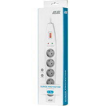 Сетевой фильтр 2E 5 розеток 2м 16А 3x1.5мм2 White (2E-SP515M2WH)