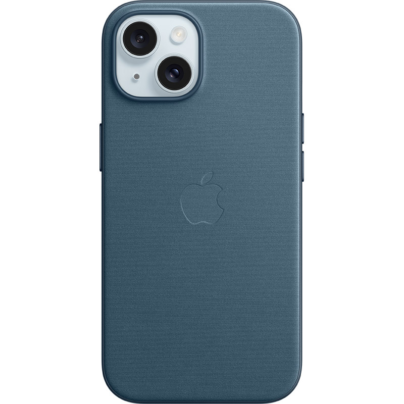 Чохол APPLE для iPhone 15 FineWoven Case with MagSafe Pacific Blue (MT3G3ZM/A) Чохол APPLE для iPhone 15 FineWoven Case with MagSafe Pacific Blue (MT3G3ZM/A)
