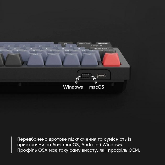 Заказать Клавиатура Keychron Q5 100 Key QMK Gateron G PRO Brown Hot-Swap RGB Knob USB Blue (Q5O3Z_KEYCHRON)