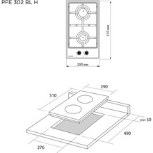 Варильна поверхня PYRAMIDA PFE 302 BL H