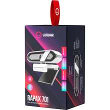 Web-камера LORGAR Rapax 701 Streaming 2K White (LRG-SC701WT)