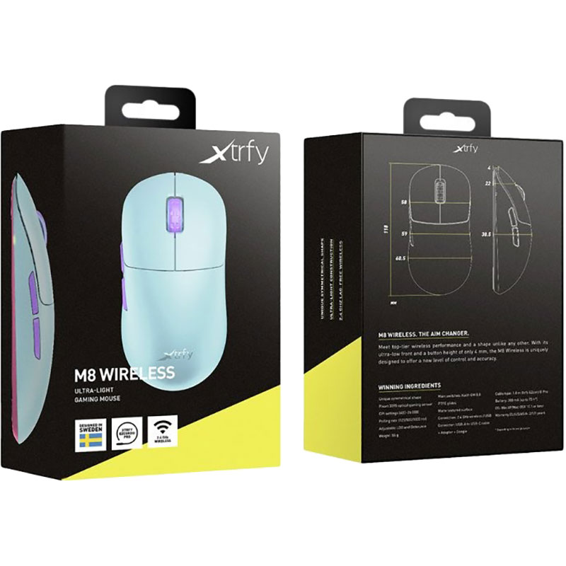 Покупка Мышь XTRFY M8 WIRELESS Frosty Mint