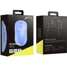 Мышь XTRFY M8 WIRELESS Frosty Purple (M8W-RGB-PURPLE)