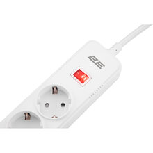 Мережевий фільтр 2E 5 розеток 3xUSB-A 2м 16А 3x1.5мм2 White (2E-SP515M2USBWH)