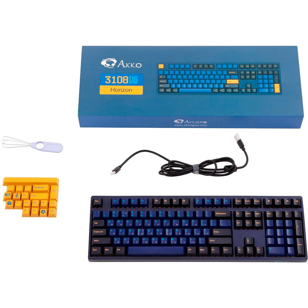 Покупка Клавиатура AKKO 3108 V2 DS Horizon CS Pink V2 Black/Blue (6925758607698)