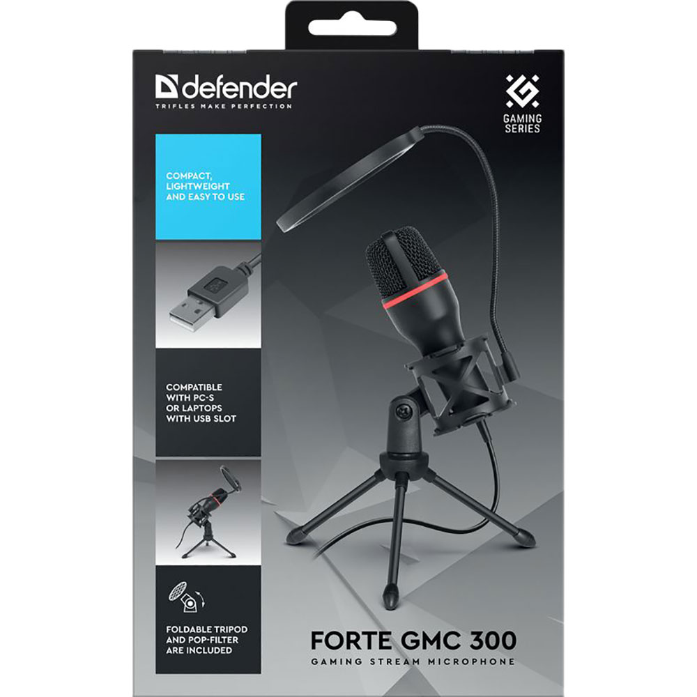 Изображение Микрофон DEFENDER Forte GMC 300 USB (64631)