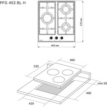 Варочная поверхность PYRAMIDA PFG 453 BL H