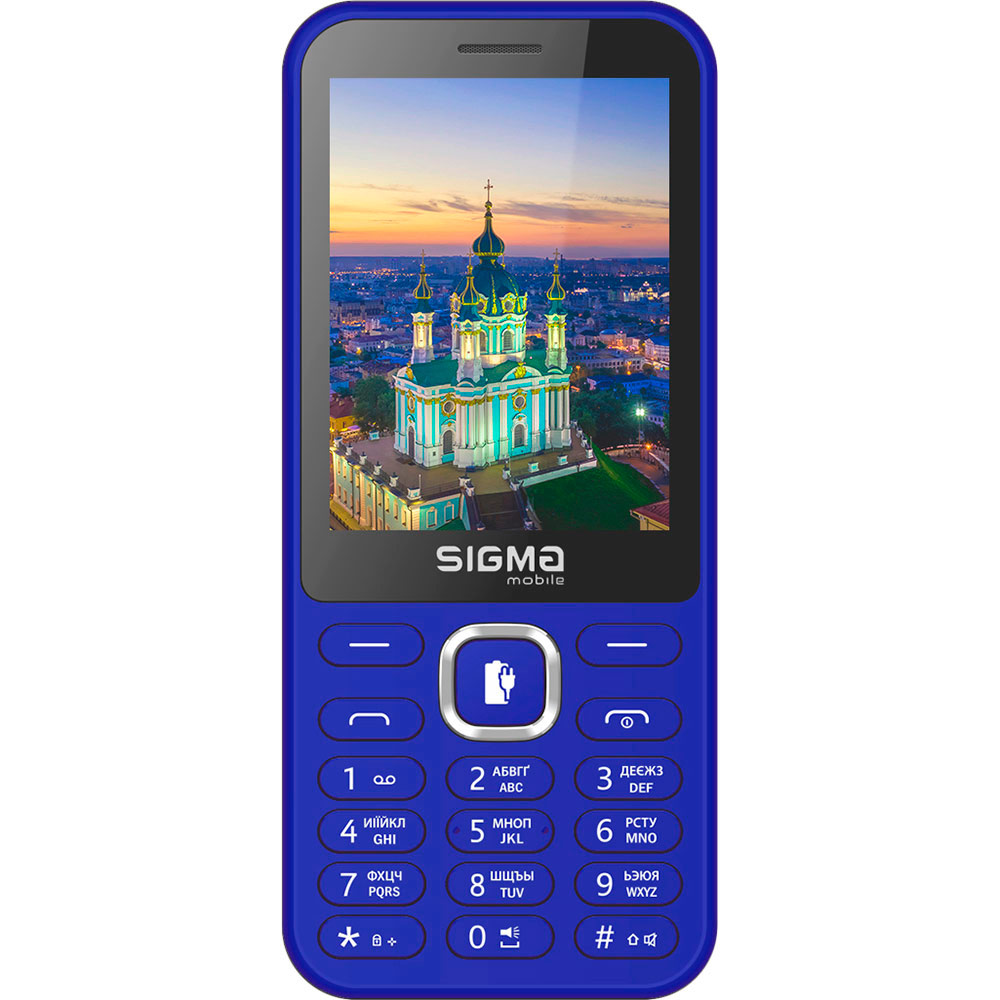 Мобільний телефон SIGMA X-style 31 Power Type-C Dual SIM Blue (4827798855027) Діагональ дисплея 2.8