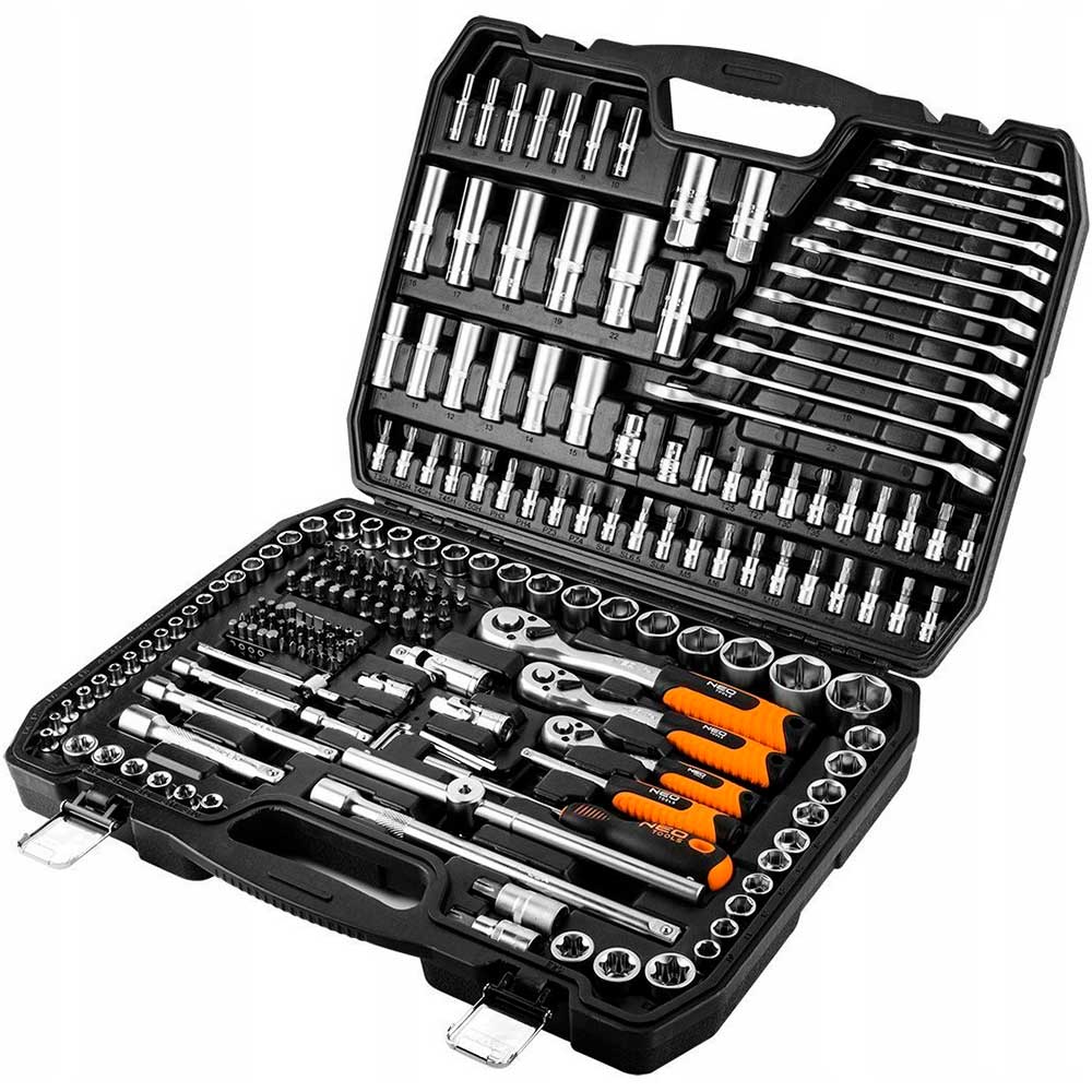 Набір інструментів NEO TOOLS 216 предметів (10-216) Матеріал інструментів сталь