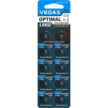 Батарейки VEGAS LR60 Alkaline Optimal 10 шт (VLR-60BL10-OP)