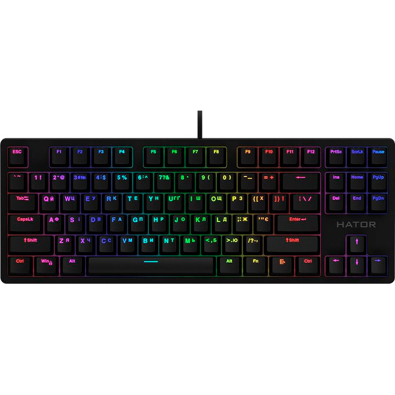 Клавіатура HATOR Rockfall TKL Mecha Pink Black (HTK-621)