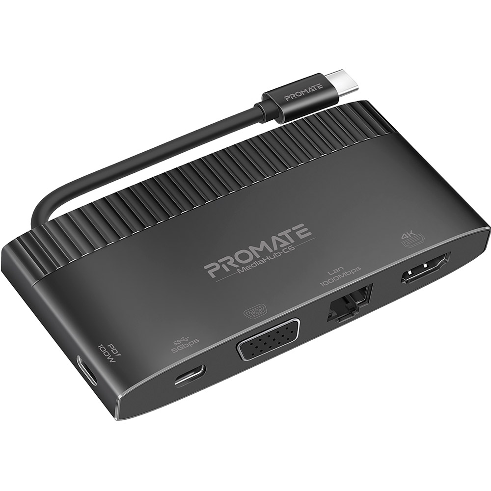 Док-станция PROMATE MediaHub-C6 Black (mediahub-c6.black) Док-станция PROMATE MediaHub-C6 Black (mediahub-c6.black)