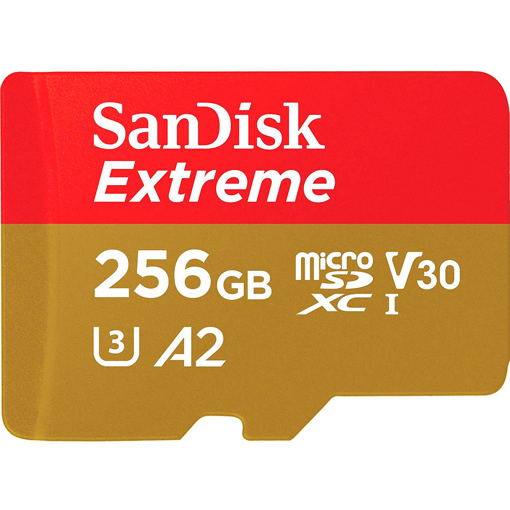 Карта памяти SANDISK 256GB C10 UHS-I U3 Extreme V30 + SD (SDSQXAV-256G-GN6MA) Карта памяти SANDISK 256GB C10 UHS-I U3 Extreme V30 + SD (SDSQXAV-256G-GN6MA)