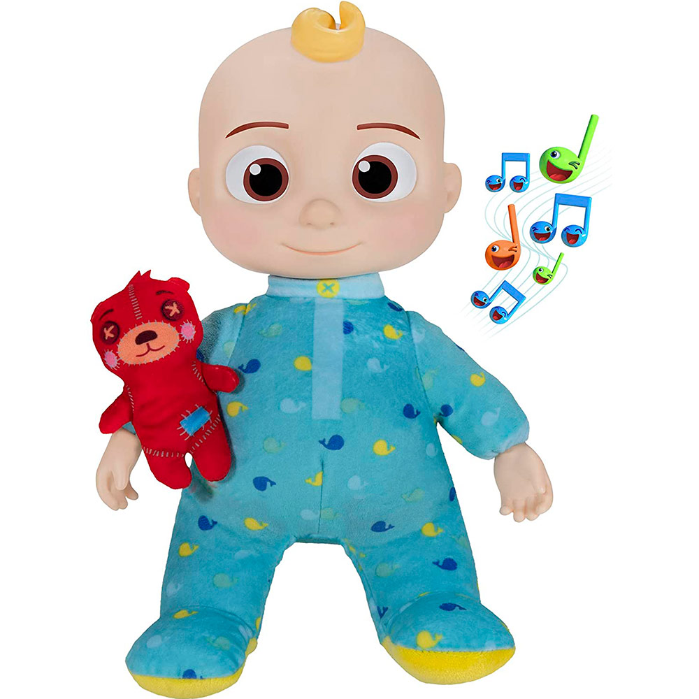 Мягкая игрушка COCOMELON Roto Plush Bedtime JJ Doll Джей Джей со звуком (CMW0016)