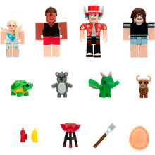 Игровой набор ROBLOX Multipack Adopt Me Backyard BBQ W7 4 фигурки и аксессуары (ROG0190)