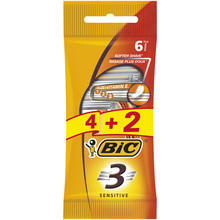 Бритви одноразові Bic Sensitive 3 4 + 2 шт (3086126693279)