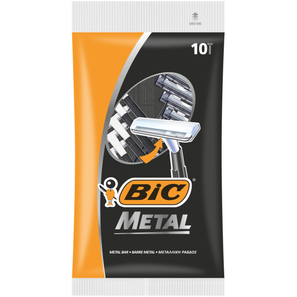 Внешний вид Бритвы одноразовые BIC Metal 10 шт (3086126636481)