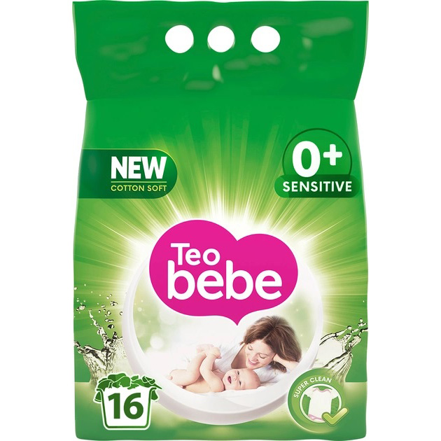 Стиральный порошок ТЕО bebe Just Essentials Cotton Soft Green 2.4 кг (3800024020629) Стиральный порошок ТЕО bebe Just Essentials Cotton Soft Green 2.4 кг (3800024020629)